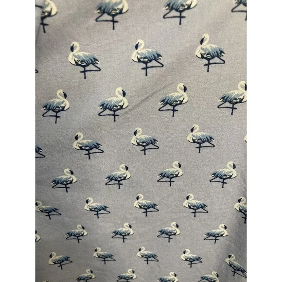 Ted Baker Geometric Short Sleeve Button Down Shirt Flamingos Size 5 (US XL) - Picture 3 of 5